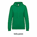 K473 laia värvivalikuga kapuutsiga naiste pusa, roheline