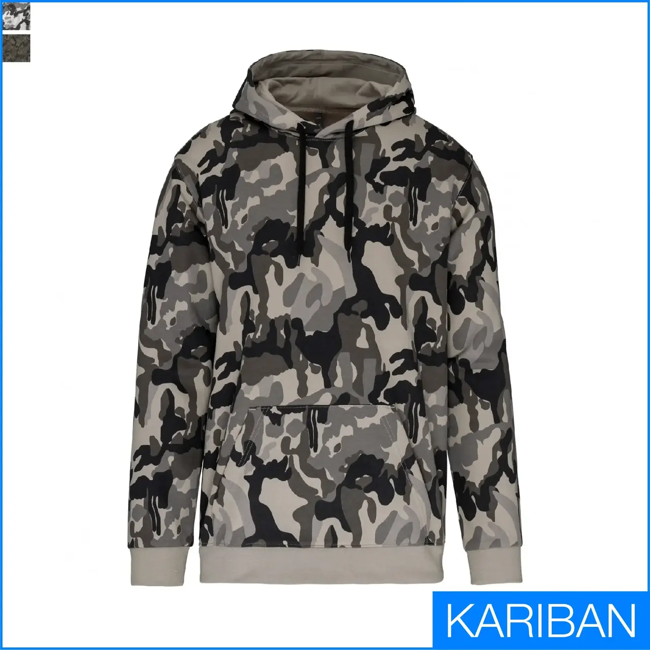 K476 CAMO camo mustriga kapuutsiga pusa