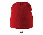 KP518 punane kootud müts fliisvoodriga