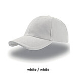 LIBERTY SANDWICH kontrastse äärega nokamüts, valge