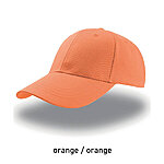 LIBERTY SANDWICH kontrastse äärega nokamüts, oranž / oranž