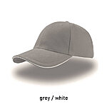 LIBERTY SANDWICH kontrastse äärega nokamüts, hall / valge