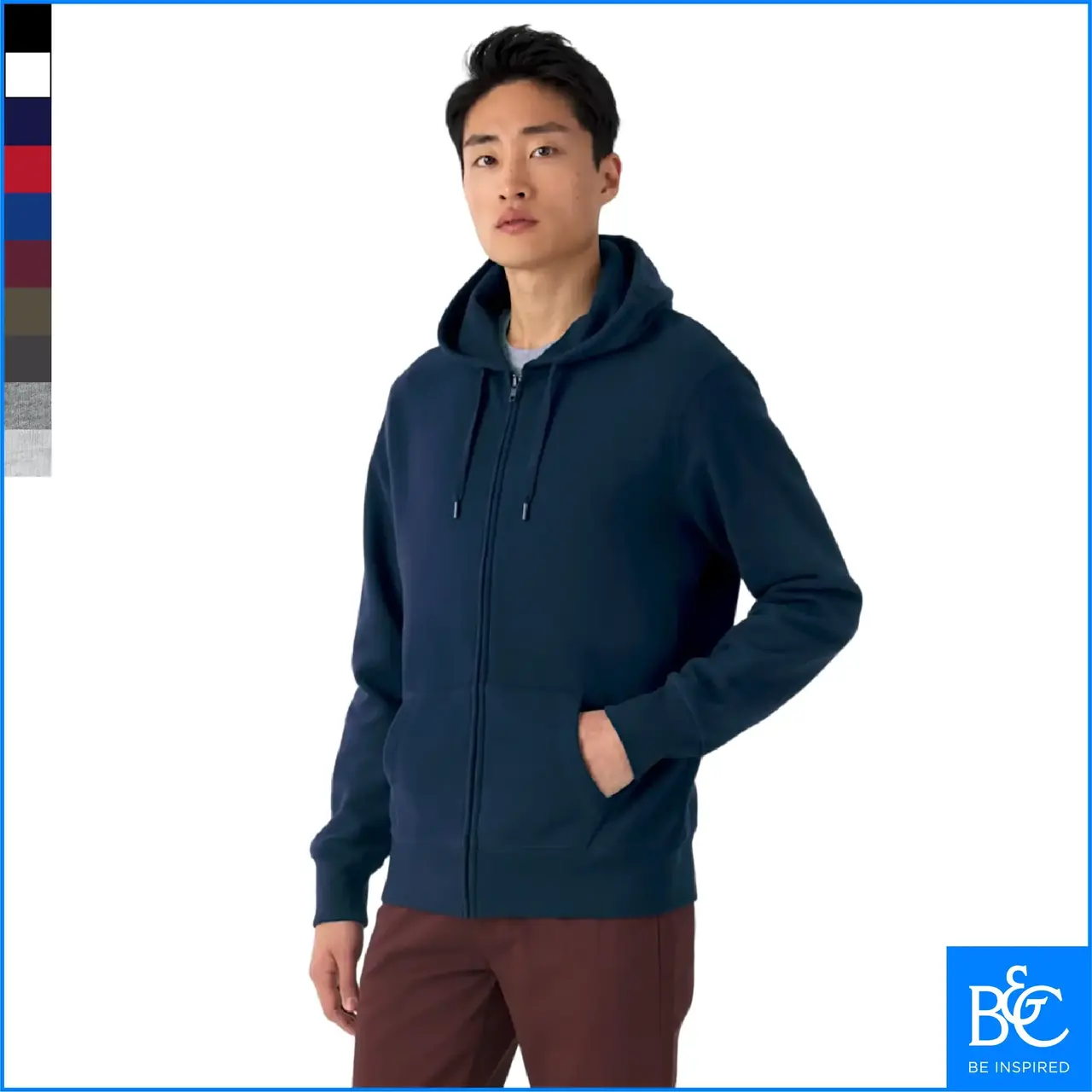 KING ZIPPED HOOD kapuutsi ja lukuga unisex pusa