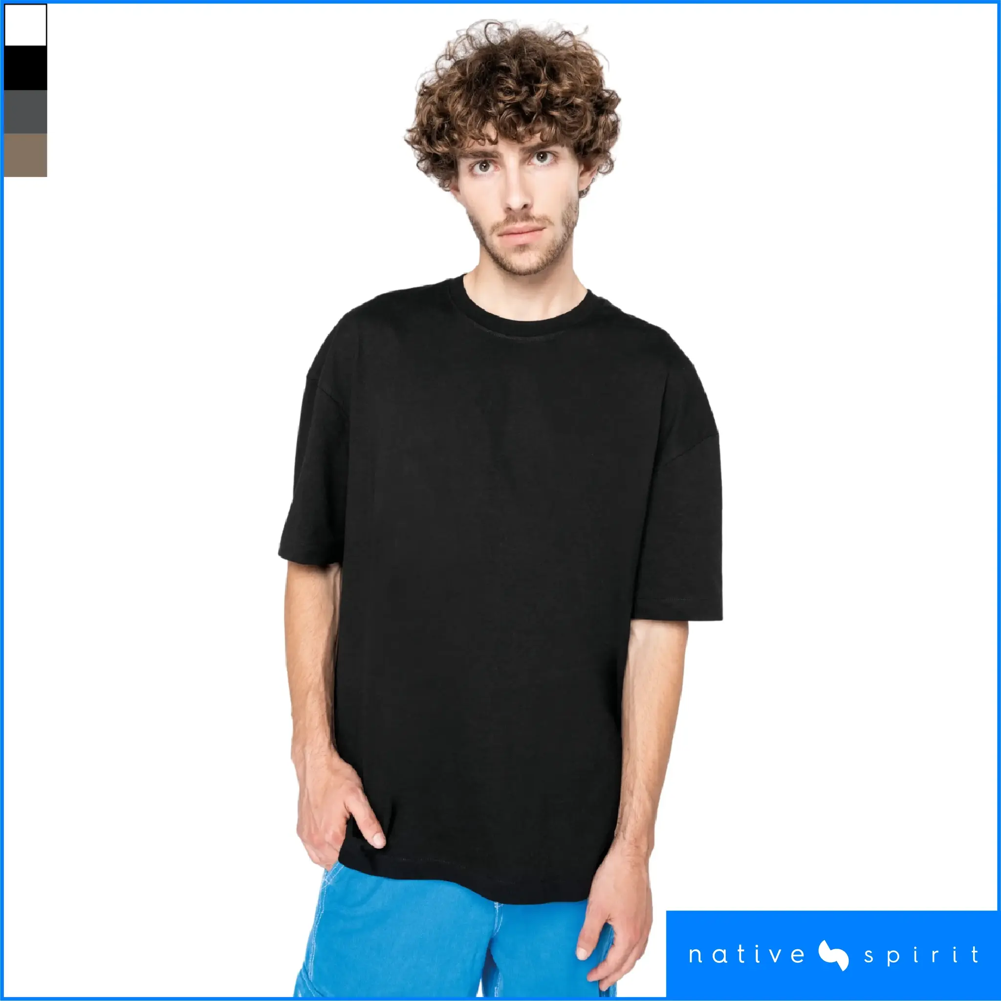 NS332 unisex oversized särk trükk särgile