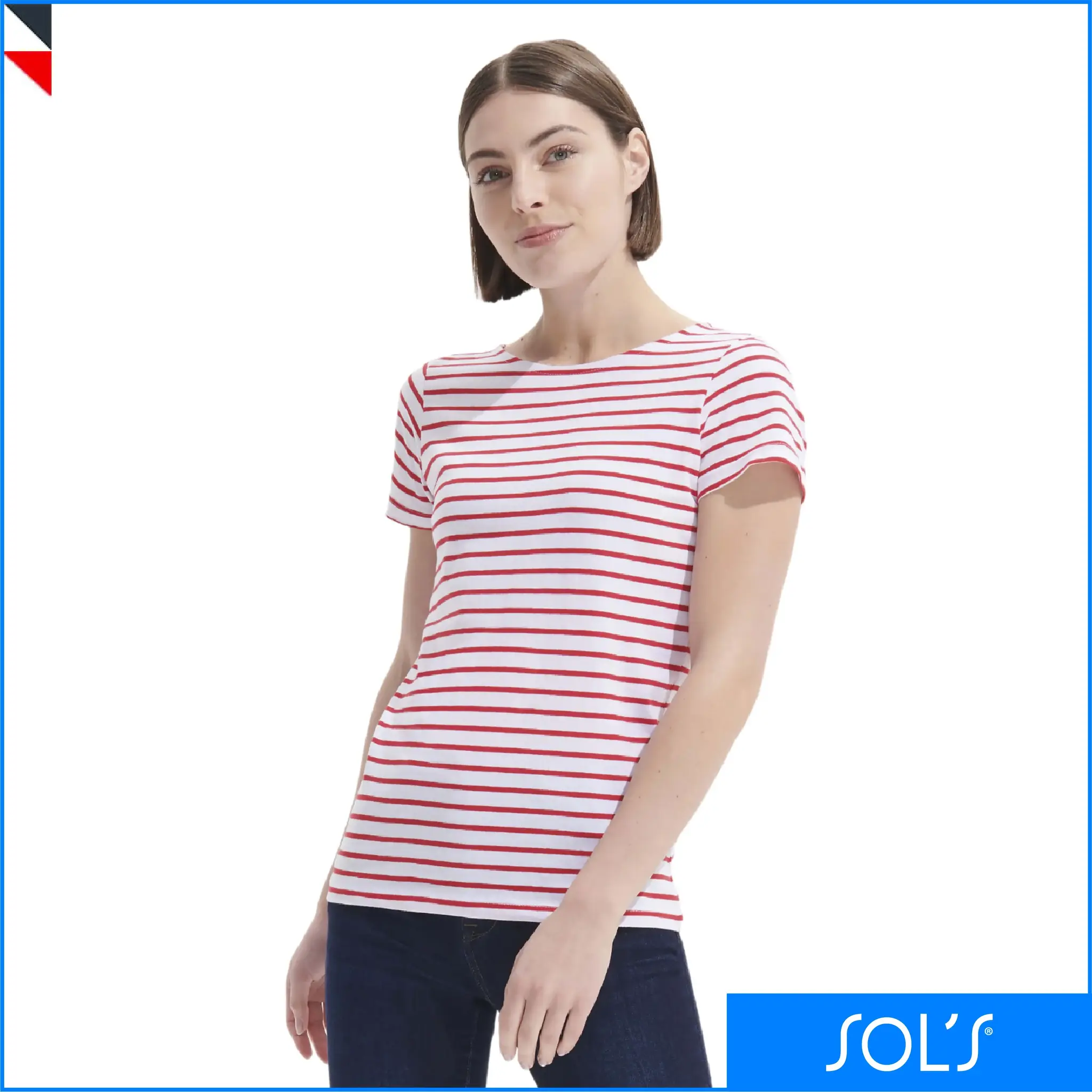 MILES W naiste triibuline t-särk