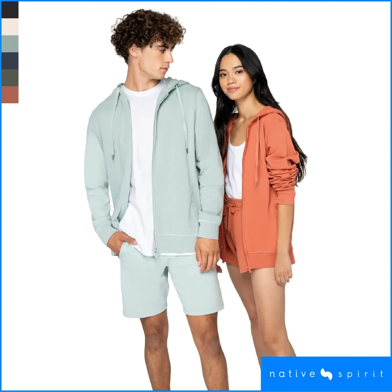 NS417 orgaanilisest kangast luku ja kapuutsiga pusa