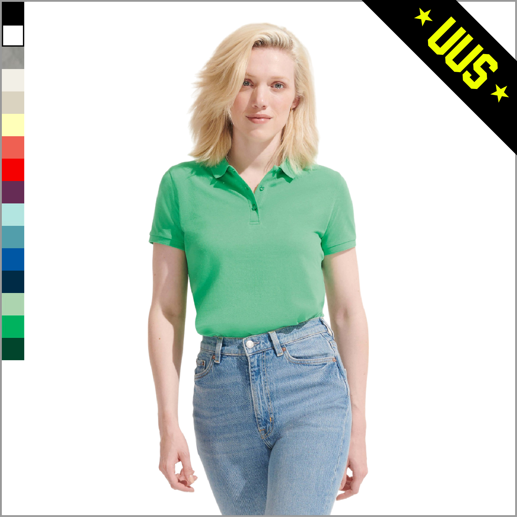 PLANET W orgaanilisest puuvillast naiste polosärk