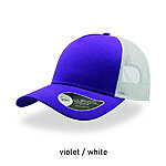 RAPPER COTTON ideaalne &quot;trucker hat&quot;, aegumatu stiil, violetne / valge