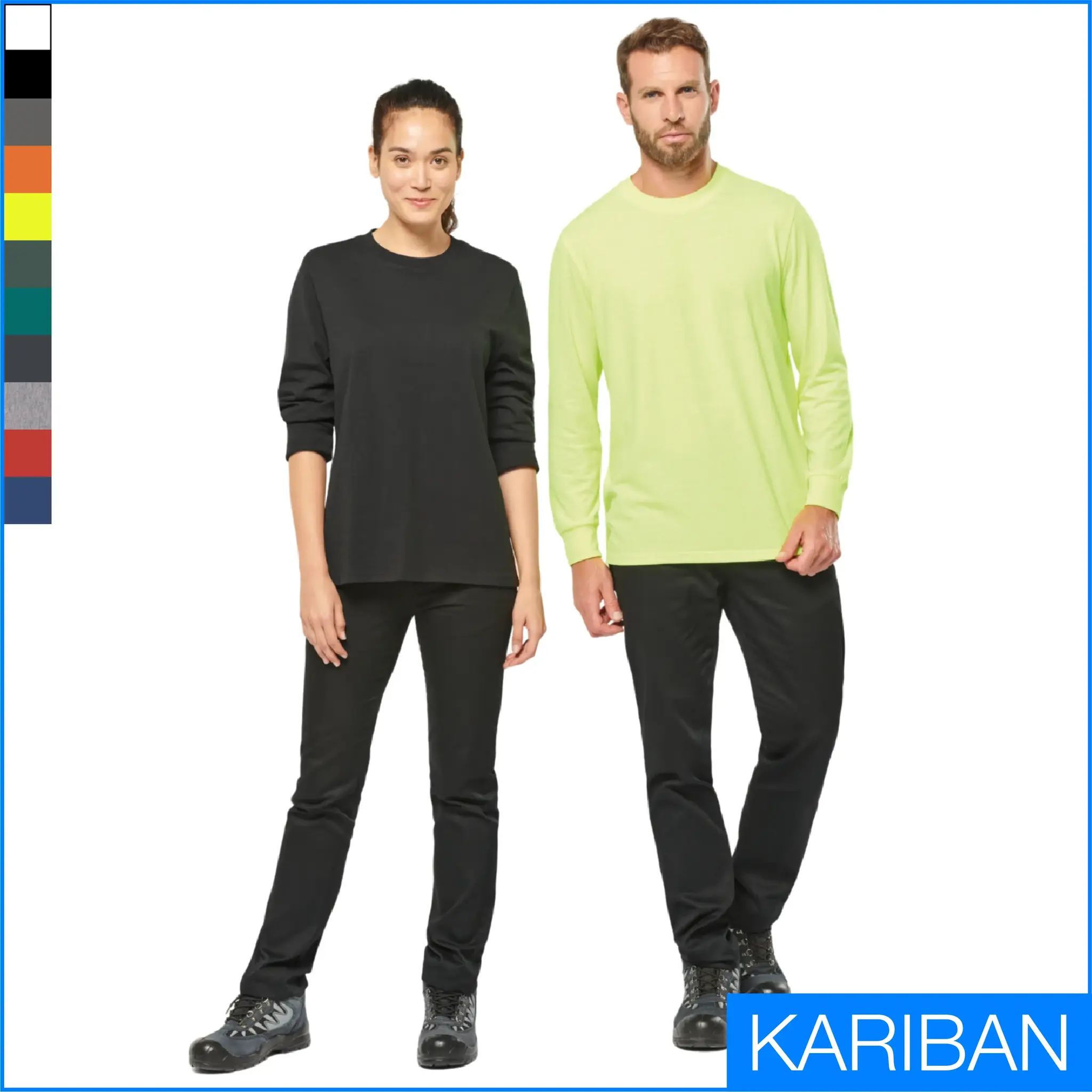 wk303 unisex pikkade varrukatega särk