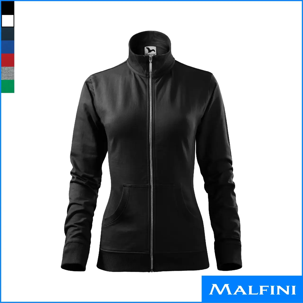 VIVA kõrge kaeluse ja lukuga pusa naistele