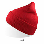 WIND-S taaskasutatud polüestrist pehme kootud müts. punane