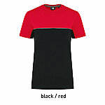 WK304 kahevärviline särk, töörõivastus, must-punane