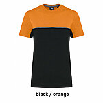 WK304 kahevärviline särk, töörõivastus, must-oranž