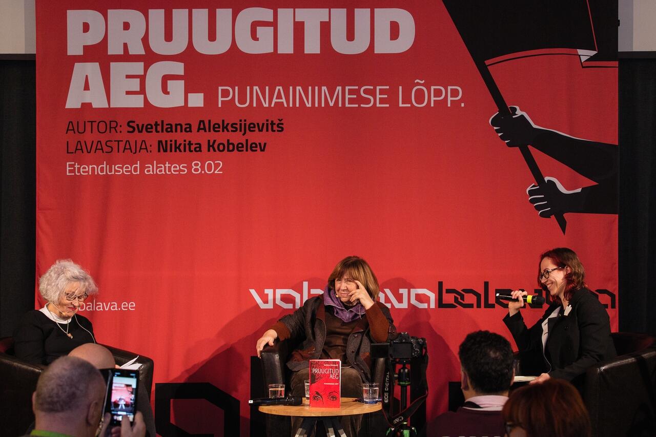Светлана Алексиевич в Таллинне, 7.02.2020. Foto: Kris Moor / Vaba Lava.