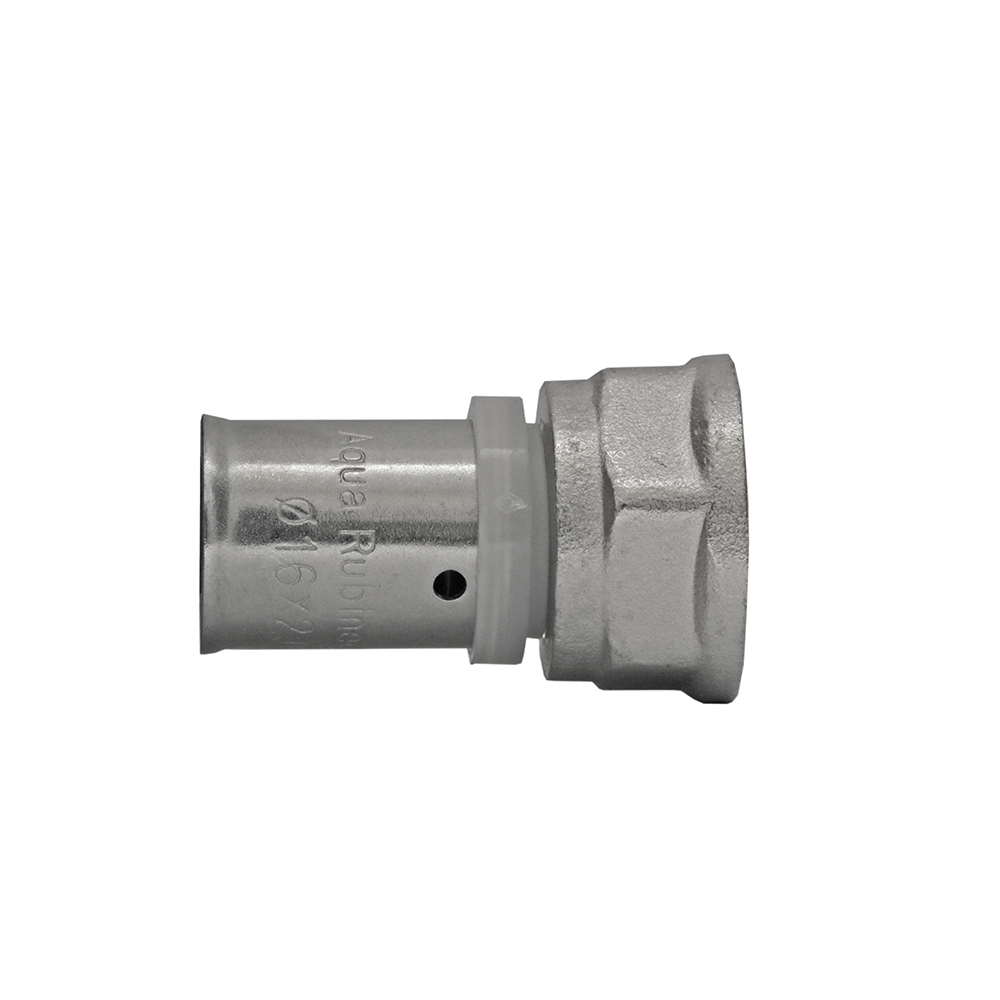 Transition (press) fitting with internal thread (F) for PEX AL PEX