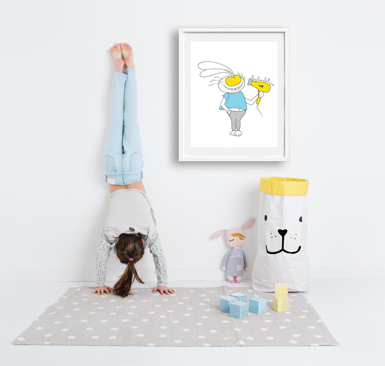 Posters Cat And Rabbit The Most Comfy And Fun Kids Clothing