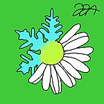 Digikunst &quot;Snowflake flower&quot;. Jaagup (16a).