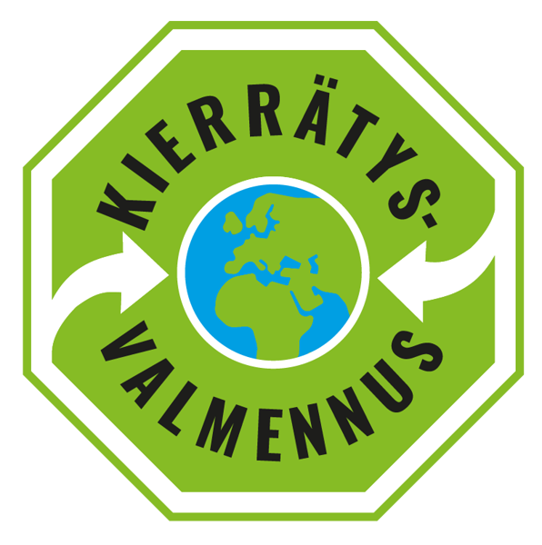 Kierrätysvalmennuksen logo.