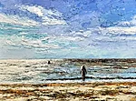 "Light. Coast". 2026. Oil on canvas. 90x120 cm. Location: Gallery Viscosa 