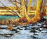 "Light. Snow". 2026. Oil on canvas. 100x120 cm. Location: Gallery Vernissage 