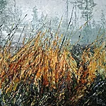 "Low Landscape. Mist". 2026. Oil on canvas. 30x30 cm. Private collection 