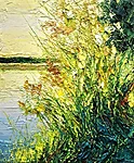 "Light. Marsh Lake". 2026. Oil on canvas. 60x50 cm. Private collection 