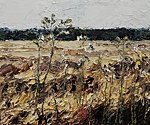 &quot;Field. South Estonia&quot;. 2020. Oil on canvas. 16&#x27;&#x27; 19&#x27;&#x27;. Private collection 