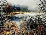 &quot;Lake Landscape. Fog&quot;. 2021. Oil on canvas. 60x80 cm. Private collection 