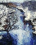 &quot;River Landscape. Winter&quot;. 2023. Oil on canvas. 50x60 cm. Private collection 