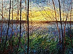 "Lake Landscape. Contrasts". 2026. Oil on canvas. 90x120 cm. Private collection 