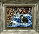 "Külmunud maa". 2026. Õli lõuendil. 24×30 cm. Asukoht: galerii Von Art 
