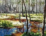 &quot;High Water. Reflection&quot;. 2025. Oil on canvas. 80x100 cm. Private collection 