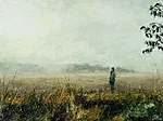 "Silent Landscape. Mist". 2026. Oil on canvas. 90x120 cm. Location: Gallery Vernissage 