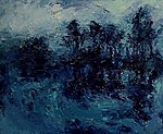 „Night. Marsh“. 2018. Oil on canvas. 35’’x 45’’. Private collection 