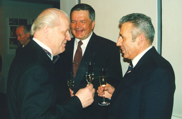 Pildil vasakult Otto Taur, Teo Krüüner, Rein Porro