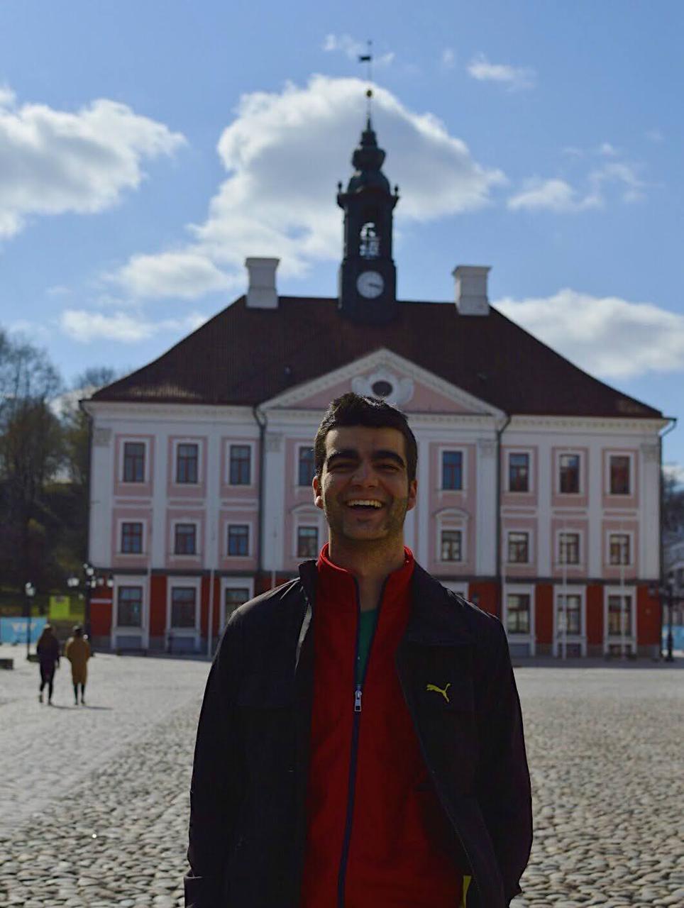 Miguel and Tartu town hall