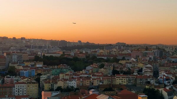 Lisbon in the evening