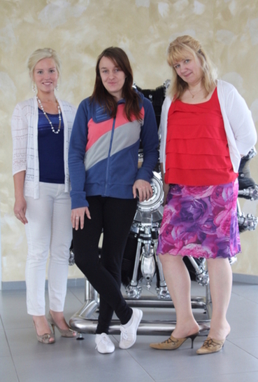From left to right Karine Mandel, Agata Pierścionek and Signe Vanker. Photo: Eelika Tootsi