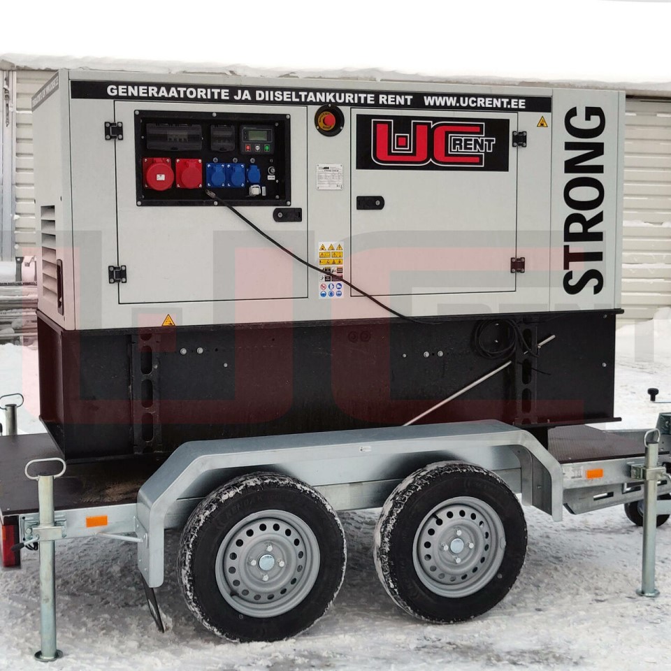 Generaator Genmac STRONG 36kW haagisel, diisel