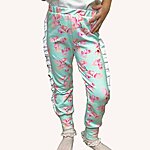 Floral angellic sweatpants with frills