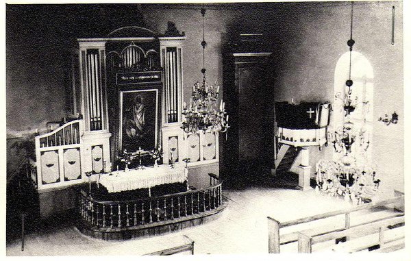 EELK Paldiski Nikolai kiriku sisevaade enne 1941. aastat