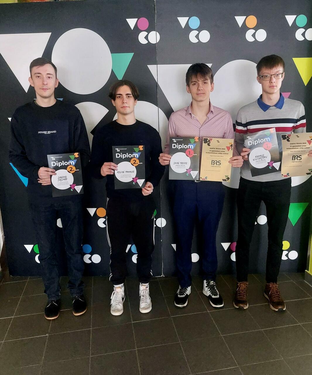 Winners of the IT systems specialist vocational competition