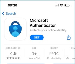 Microsoft Authenticator rakenduse allalaadimine