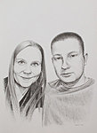 &quot;Together&quot; 8B pencil on A3 paper. Comissioned drawing.