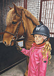 &quot;Friends&quot; Oil on canvas, 50x70 cm. A commissioned painting that was a surprise to a birthday child.
