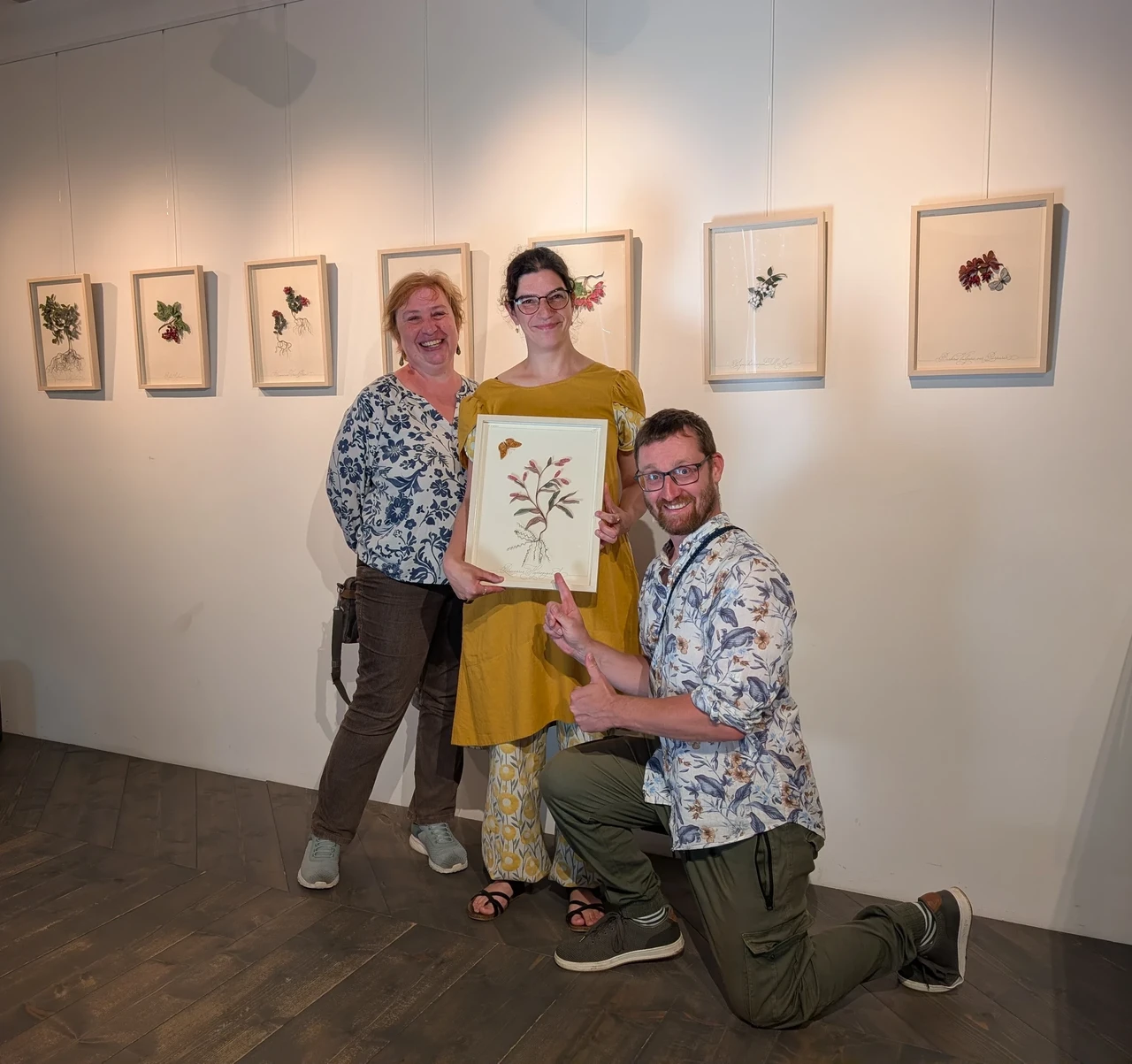 Natalia Velchinskaya, Lilian Bristol ja Alexander Vasin. Esna Galeriis, 19.07.2026