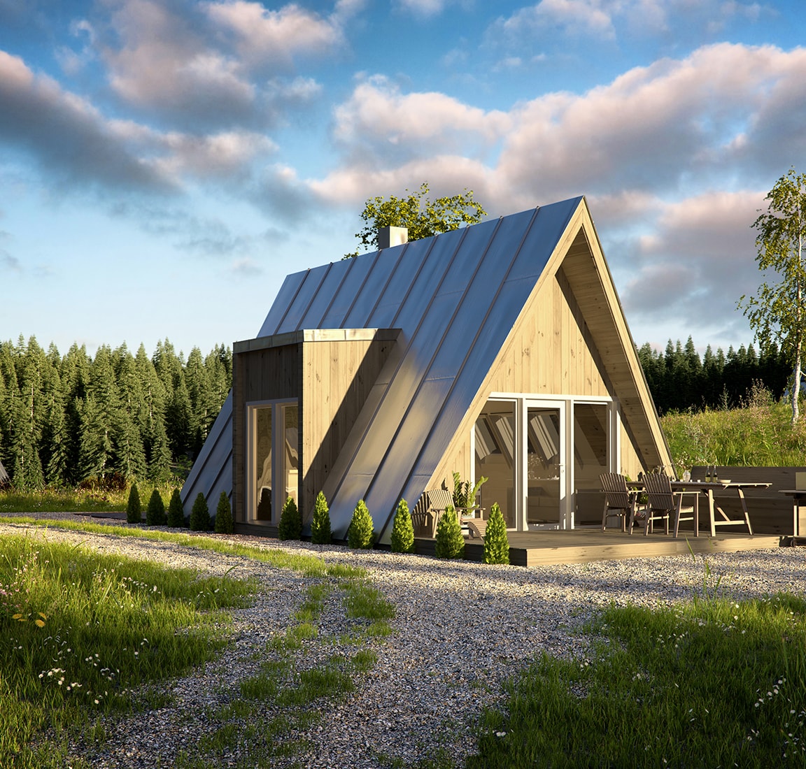 Duo Series a-frame compact kit homes | Avrame