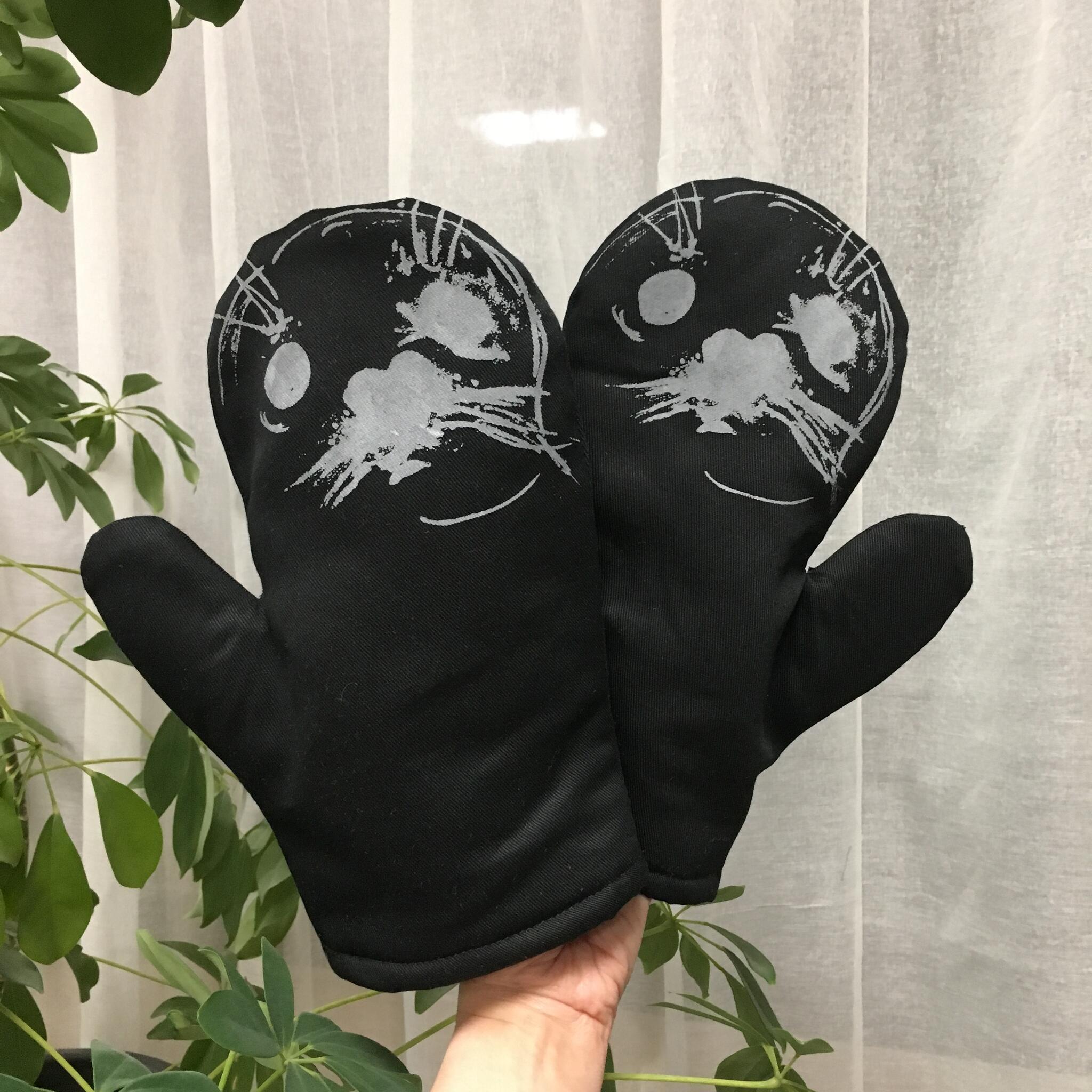 Oven Mitts Large - 100 Black