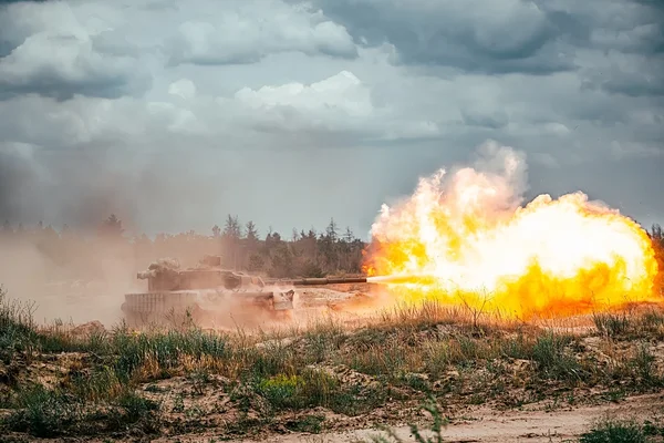 Oxana Chorna. Tank firing exercises, 2024. Training ground of the 23rd Separate Mechanised Brigade, Ukraine