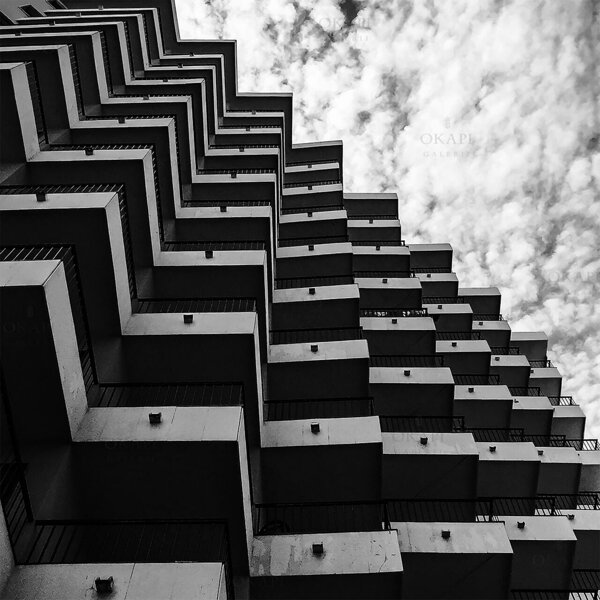 HEAVENLY DRAWERS  _  Series: Boundless Cities _ Size:100x100x3cm / 2016 2/3 +AC